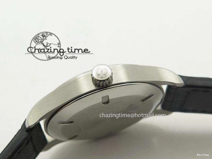 MIROTIME 0721 Mark XVII 1:1 MK Maker Best Edition SS Black Dial On Black Leather Strap A Sporty 7372